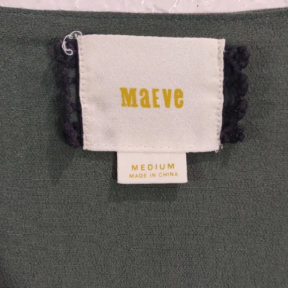 MAEVE Elegant Green Women's Dress - Picture 4 of 17